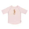 T-Shirt Anti-UV Manches Courtes Hippocampe 3-6 Mois Rose - LASSIG