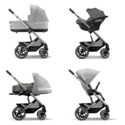 Poussette 4 Roues BALIOS S Lux SLV Lava Grey - CYBEX -Produits Pour Bébé 4063846317936 2