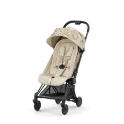 Poussette Coya Simply Flowers Matt Black Beige - CYBEX