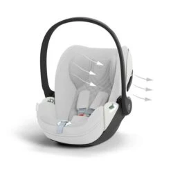 Siège-auto Gr 0+ CLOUD T I-Size Tissu Plus Platinum White - CYBEX -Produits Pour Bébé 4063846402892 7