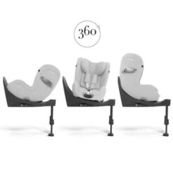 Siège-auto Gr 0+/1 SIRONA T I-Size Tissu Plus Platinum White - CYBEX -Produits Pour Bébé 4063846405268 2