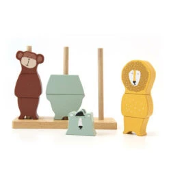 Puzzle Animaux à Empiler En Bois - TRIXIE -Produits Pour Bébé 5400858361745 2