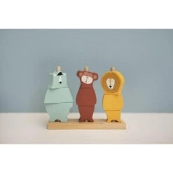 Puzzle Animaux à Empiler En Bois - TRIXIE -Produits Pour Bébé 5400858361745 4
