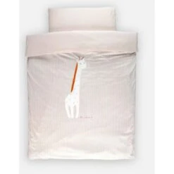 Housse De Couette Girafe 100x140 Cm Veloudoux Tiga Stegi & Ops - NOUKIE 'S