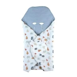 Couverture Promenade Mix & Match Jungle Multicolore Coton Bio - NOUKIE 'S