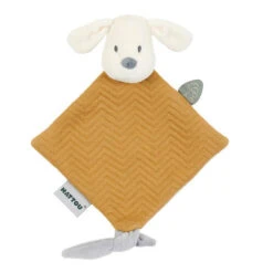 Mini Doudou Chien Jacquard Caramel CHARLIE - NATTOU
