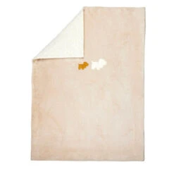 Grande Couverture 100*135 Velours Vanille CHARLIE - NATTOU