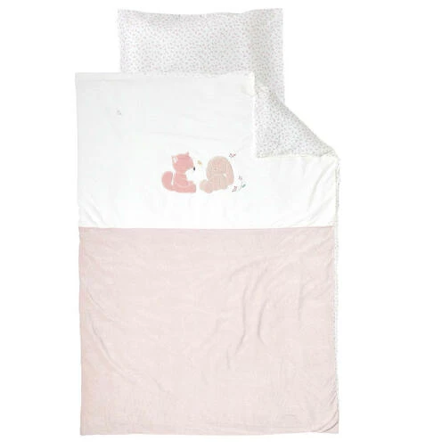 Housse De Couette Et Taie Beige ALICE & POMME - NATTOU 1 Housse De Couette Et Taie Beige ALICE & POMME - NATTOU