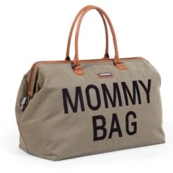 Mommy Bag Sac à Langer Canvas Kaki - CHILDHOME -Produits Pour Bébé 5420007162047 2