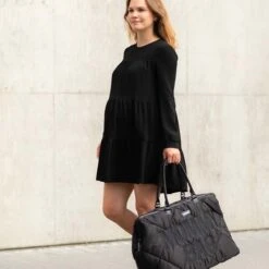 Mommy Bag Sac à Langer Matelassé Noir - CHILDHOME -Produits Pour Bébé 5420007162061 5