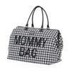 Sac à Langer Mommy Bag Pied De Poule Noir - CHILDHOME