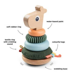 Tour à Empiler RAFFI Multicolore - DONE BY DEER -Produits Pour Bébé 5712643045601 4