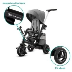 Tricycle EASYTWIST Platinum Grey - KINDERKRAFT -Produits Pour Bébé 590253391448720281029