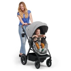 Poussette Convertible 3en1 BTOUR Grise Claire - KINDERKRAFT -Produits Pour Bébé 590253391895920282029
