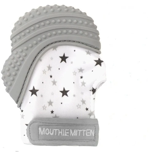 Mitaine De Dentition Pour Bébé 3-12 Mois Gris - MALARKEY KIDS 1 Mitaine De Dentition Pour Bébé 3-12 Mois Gris - MALARKEY KIDS