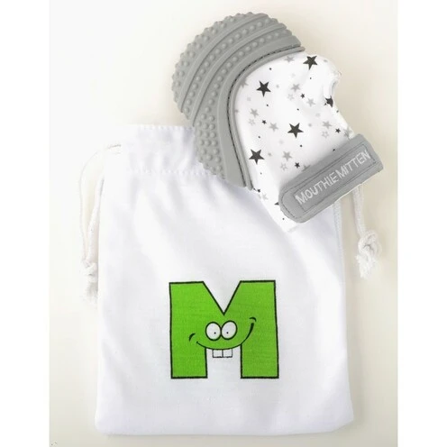 Mitaine De Dentition Pour Bébé 3-12 Mois Gris - MALARKEY KIDS 2 Mitaine De Dentition Pour Bébé 3-12 Mois Gris - MALARKEY KIDS – Image 2