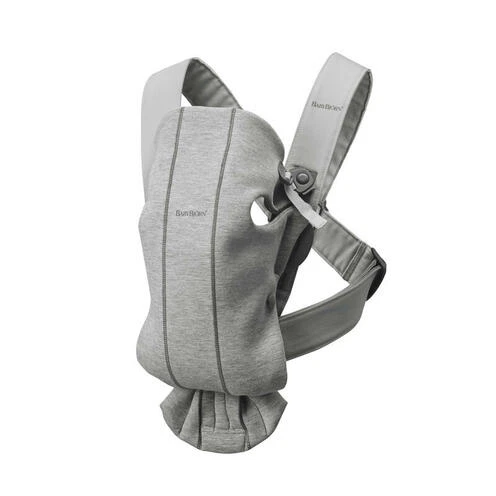 BabyBjörn Porte-Bébé Mini Jersey 3D Gris Clair - BABYBJÖRN 1 BabyBjörn Porte-Bébé Mini Jersey 3D Gris Clair - BABYBJÖRN