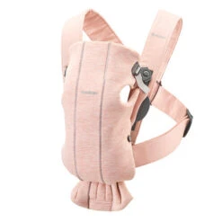 BabyBjörn Porte-Bébé Mini Jersey 3D Rose Poudré - BABYBJÖRN