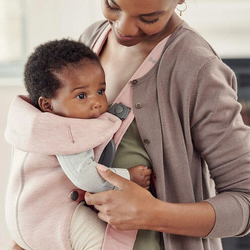 BabyBjörn Porte-Bébé Mini Jersey 3D Rose Poudré - BABYBJÖRN 3 BabyBjörn Porte-Bébé Mini Jersey 3D Rose Poudré - BABYBJÖRN – Image 3