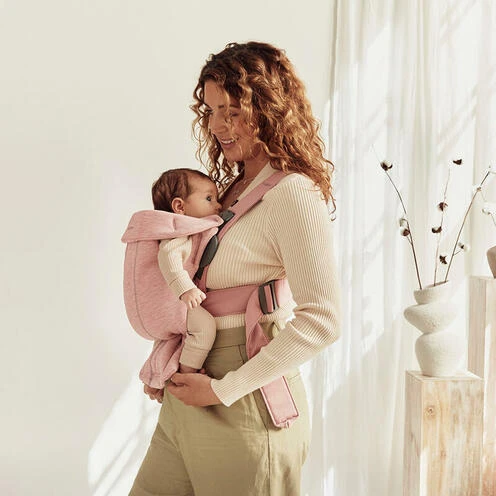 BabyBjörn Porte-Bébé Mini Jersey 3D Rose Poudré - BABYBJÖRN 5 BabyBjörn Porte-Bébé Mini Jersey 3D Rose Poudré - BABYBJÖRN – Image 5