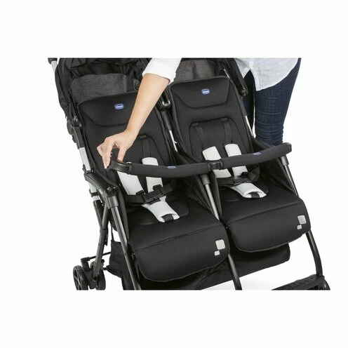 Poussette Double Ohlala Twin Black Night - CHICCO 2 Poussette Double Ohlala Twin Black Night - CHICCO – Image 2