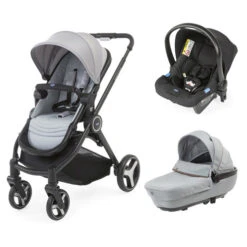 Poussette Trio Best Friend + Comfort Silver Leaf - CHICCO
