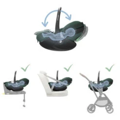 Maxi-Cosi Poussette DUO Leona 2 Pebble 360 PRO Green - MAXI COSI 7 Maxi-Cosi Poussette DUO Leona 2 Pebble 360 PRO Green - MAXI COSI -Produits Pour Bébé 8712930184591 2