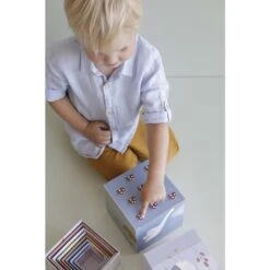 Cubes à Empiler En Carton Little Goose - LITTLE DUTCH -Produits Pour Bébé 87132914475232028929