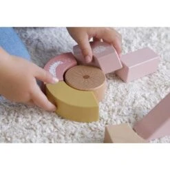 Chariot à Blocs Fleurs Rose - LITTLE DUTCH -Produits Pour Bébé 87132917702012028529