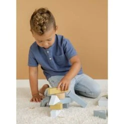 Chariot à Blocs Océan Bleu - LITTLE DUTCH -Produits Pour Bébé 87132917702182028429