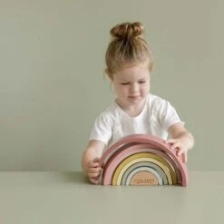 Arc En Ciel En Bois Rose - LITTLE DUTCH -Produits Pour Bébé 871329177033120281029