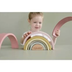 Arc En Ciel En Bois Rose - LITTLE DUTCH -Produits Pour Bébé 871329177033120282029