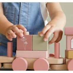 Train à Blocs Fleurs Rose - LITTLE DUTCH 10 Train à Blocs Fleurs Rose - LITTLE DUTCH -Produits Pour Bébé 87132917703552028929