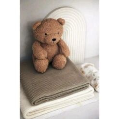 Couverture Berceau Basic Knit Ivory - JOLLEIN -Produits Pour Bébé 8717329379145