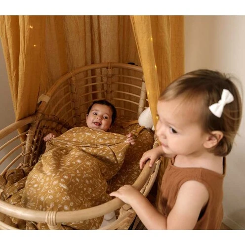 Housse De Couette Lit Bébé Wild Flowers Ocre - LITTLE DUTCH 2 Housse De Couette Lit Bébé Wild Flowers Ocre - LITTLE DUTCH – Image 2