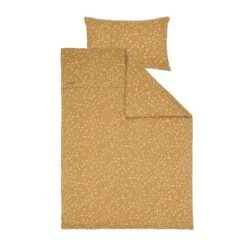 Housse De Couette Lit Bébé Wild Flowers Ocre - LITTLE DUTCH