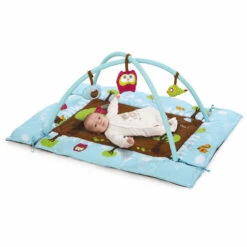 Tapis D'Éveil - Chouette - Bleu - LUDI -Produits Pour Bébé JBM 2873 2