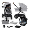 Poussette 3 En 1 ATour Light Grey - KINDERKRAFT