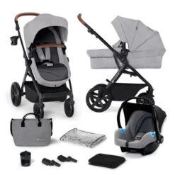 Poussette 3 En 1 ATour Light Grey - KINDERKRAFT