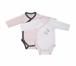 Lot De 2 Bodies 1mois Blanc/rose Miss Fleur De Lune - SAUTHON Baby Déco 5 Lot De 2 Bodies 1mois Blanc/rose Miss Fleur De Lune - SAUTHON Baby Déco -Produits Pour Bébé SAU XCBD2 1