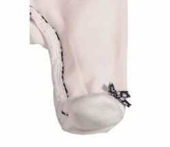 Pyjama En Velours Rose 1 Mois Miss Fleur De Lune - SAUTHON Baby Déco -Produits Pour Bébé SAU XCPY2 2