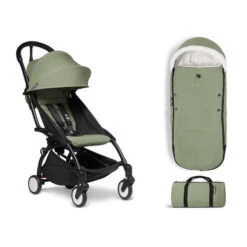 Chancelière Olive YOYO - BABYZEN -Produits Pour Bébé YOYO20220C394C387C3B420BLACK20FRAME202B20FOOTMUF202B20BAG20 20OLIVE20 20WEB
