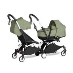 Poussette YOYO² + CONNECT Pack 6+ Olive / Cadre Blanc - BABYZEN -Produits Pour Bébé YOYO20connect20 20YOYO20220 203 420SIBLING2062B20BASSINET20 20WHITE20FRAME20 20OLIVE20 20WEB