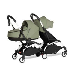 Poussette YOYO² + CONNECT Pack 6+ Olive / Cadre Blanc - BABYZEN -Produits Pour Bébé YOYO20connect20 20YOYO20220 203 420SIBLING20BASSINET2062B20 20WHITE20FRAME20 20OLIVE20 20WEB