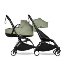 Poussette YOYO² + CONNECT Pack 6+ Olive / Cadre Noir - BABYZEN -Produits Pour Bébé YOYO20connect20 20YOYO20220 20PROFILE20SIBLING20BASSINET2062B20 20BLACK20FRAME20 20OLIVE20 20WEB