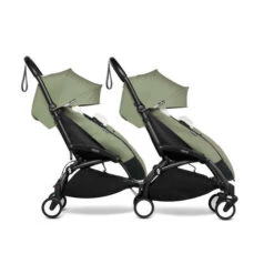 Chancelière Olive YOYO - BABYZEN -Produits Pour Bébé YOYO20connect20 20YOYO20220 20PROFILE20TWIN2062B20 20BLACK20FRAME20 20FOOTMUFF20 20OLIVE20 20WEB