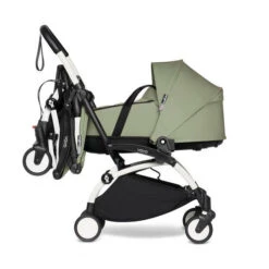 Poussette YOYO² + CONNECT Pack 6+ Olive / Cadre Blanc - BABYZEN -Produits Pour Bébé YOYO20connect20 20YOYO20220 20YOYO20BASSINET2062B20FOLDED20 20WHITE20FRAME20 20OLIVE20 20WEB